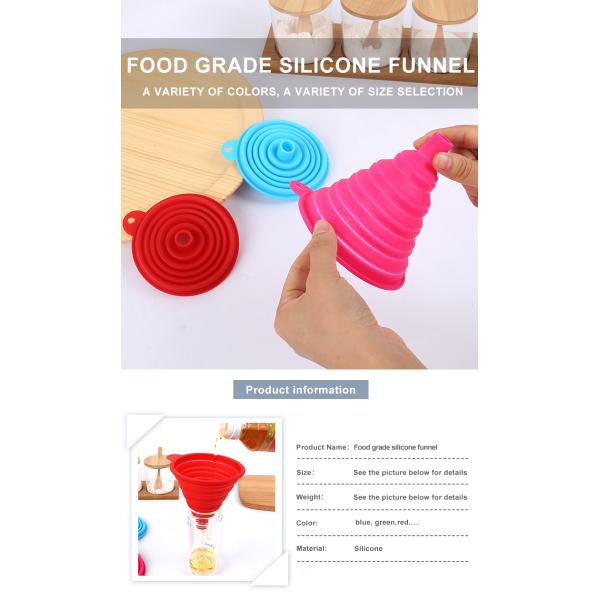 воронка мини гибкого силикона 42g 28g складная