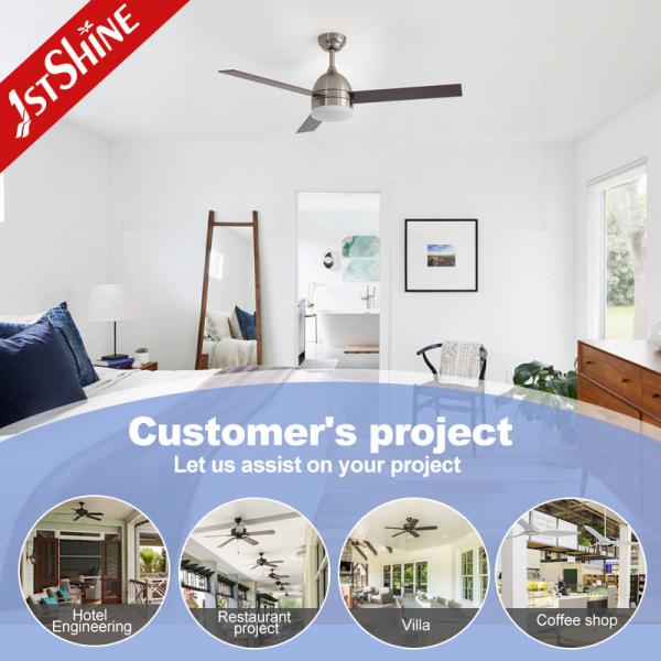 52 Inch AC100% Copper Motor Electric Ceiling Fan with Remote Control and 3 Plywood Blades