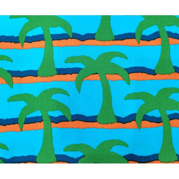 Custom Printing 40s 133*72 100% Cotton Coconut Tree Printed Poplin Fabric Cloth for Garment and Home Textile Cotton Fabric Roll