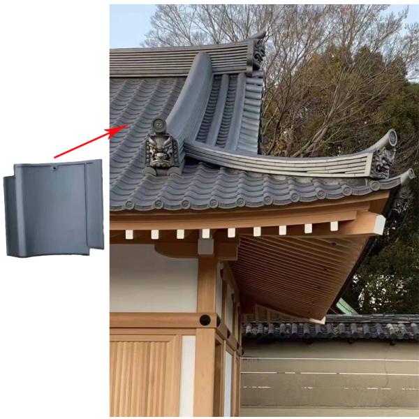 Authentic Japanese Clay Roof Tiles For Traditional Temples And Shrines
