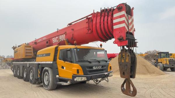 2013 Sany SAC2200 Used Crane Has A 62-Meter Boom, A 43-Meter Jib, And A 78-Ton Counterweight. It'S In Excellent Working Condition.