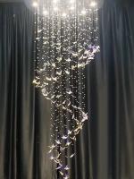 Luxe artistique lampadaire de plafond en verre papillon Chandeliers Pour l'hôtel Villa Restaurant Décoration de mariage