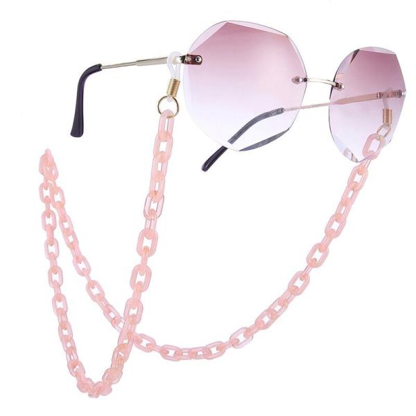 High quality fashion matte color facemask chain acrylic link masking chain for sale