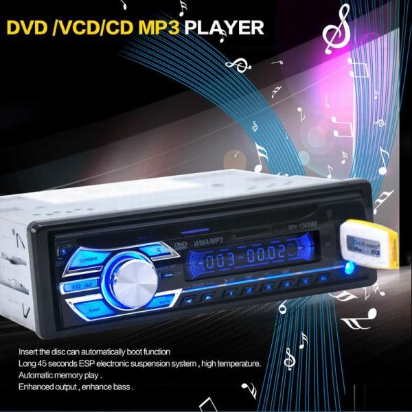 Ouchuangbo Car DVD Stereo Radio Audio Receiver MP3 Player CD/MPEG4/VCD USB SD Slot