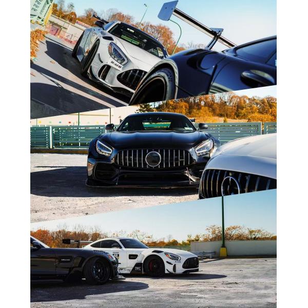 For Mercedes AMG GT Carbon Fiber Widebody Kit AMG GT Upgraded CBE Style Front Lip Diffuser Spoiler Widebody Kit