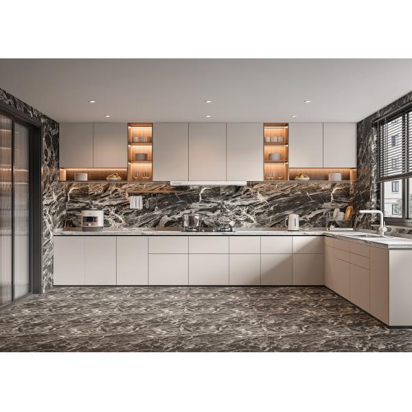 Modular Wooden Kitchen Cabinets with Ample Storage for Apartment and Villa Homes