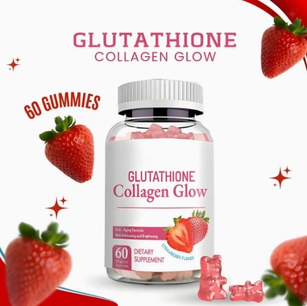 Dairy Free Skin Whitening Candy Collagen Supplement L Glutathione Skin Glow Gummies