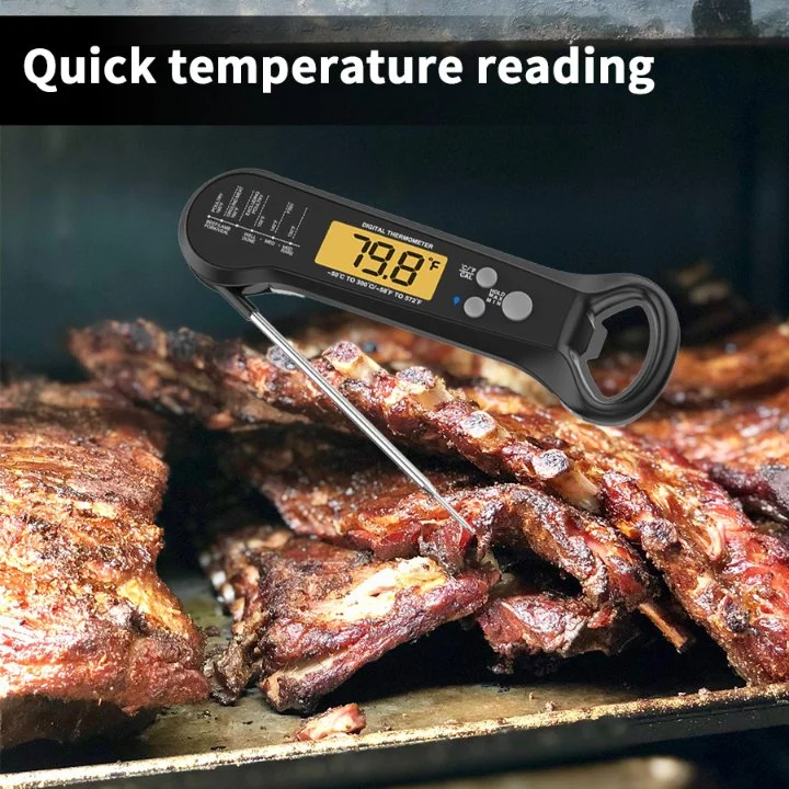 Probe Digital Folding Meat Thermometer For Household Cooking