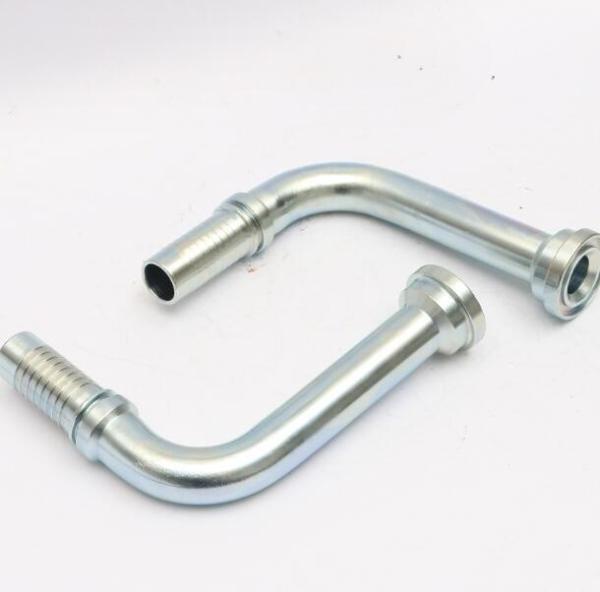 Acessórios de flange de 90 cm de altura de aço inoxidável de cabeça redonda para mangueira hidráulica 3000 psi