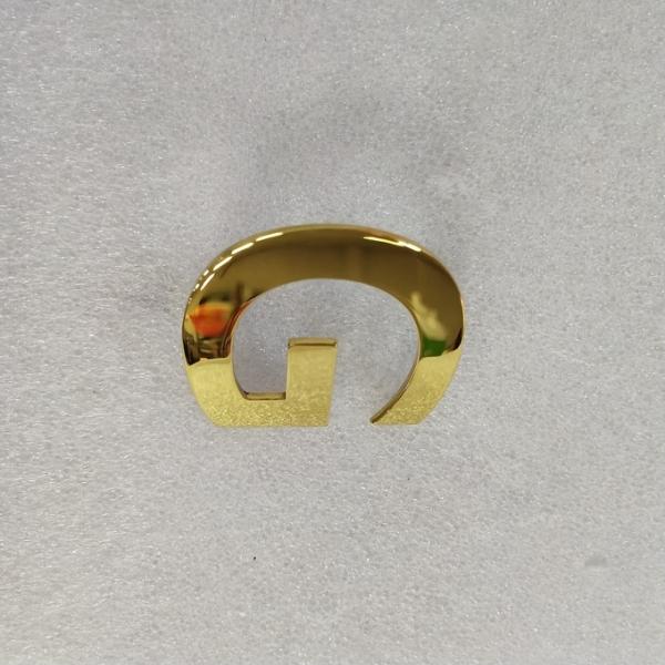 Polished Plated Wall Metal Letters Signs 3 - 10mm Depth