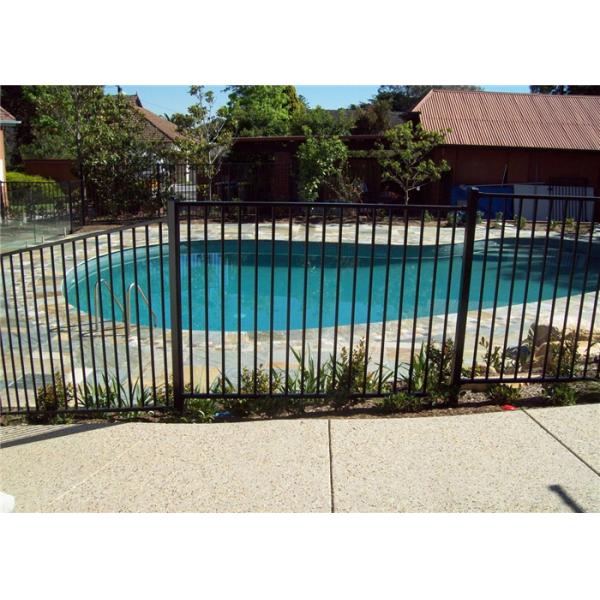 1.8 M Height Powder Coated Tubular Fencing Metal Picket Ornamental