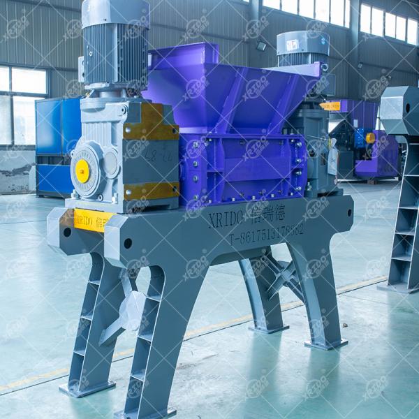 Xrido 75KW Waste Plastic Shredder 300-22000Kg/H Recycling Machine