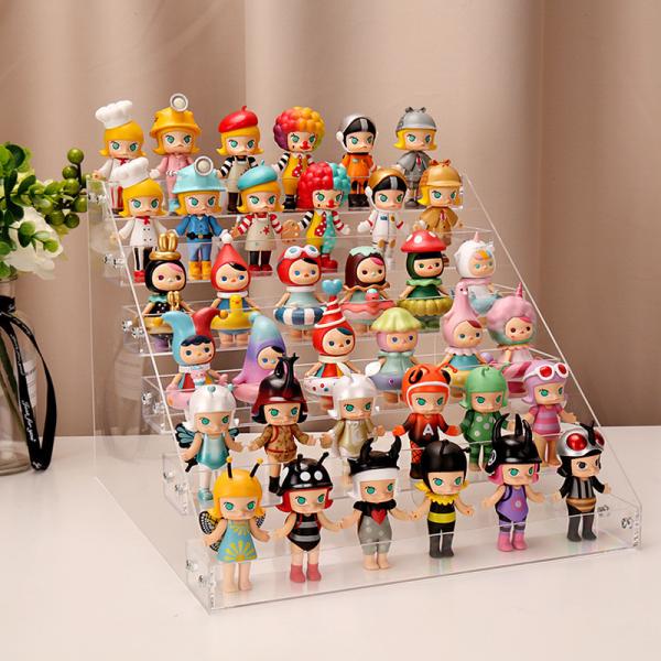 Model Clear Acrylic Display Riser Stand Shelf Customized Layered Transparent 6.4x15.35