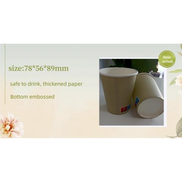 OEM Single Wall Paper Cup Custom Printed Logo Biodegradable 18PE 150-300GSM Disposable