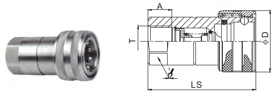 Соединений нержавеющей стали ISO7241B инструменты масла CNC гидравлических быстрых подвергая механической обработке