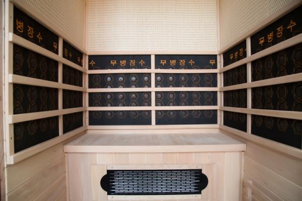 Single and double sauna sweat box beauty box far infrared tourmaline computer control panel steam bath home