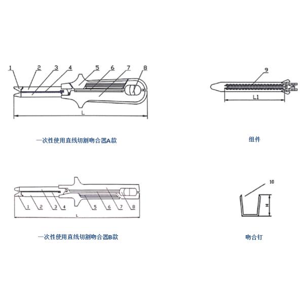 Surgical Incisions Disposable Surgical Stapler ABS PE Skin Staple Remover
