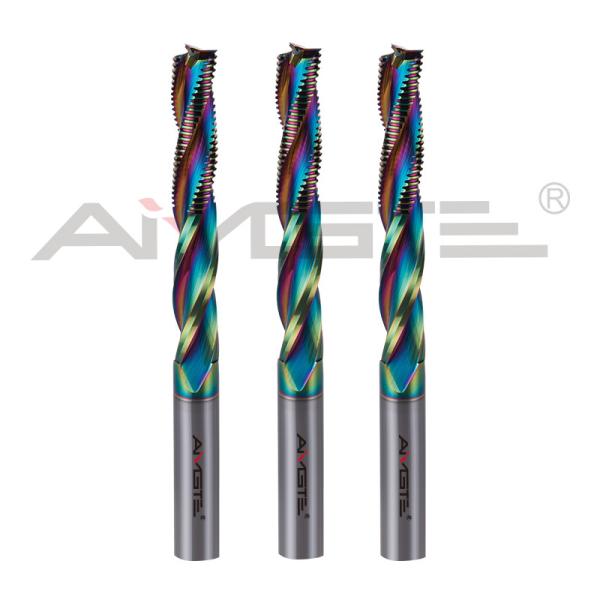 DLCコーティング タングメンカービッド ツール 0.6μm 0.8μm 粗末化および仕上げエンドミール