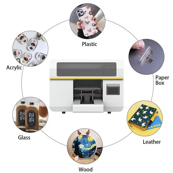 the best sale A3 UV printer/digital UV printer A3 size can print 3 type printing model