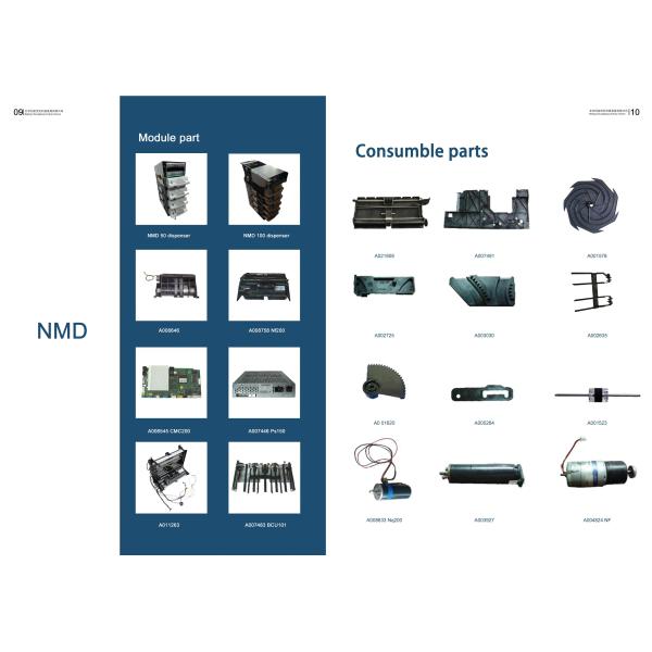 NMD ATM Spare Parts ATM Machine Cash Dispenser Cassette Glory NMD50 NC050 ATM Cassette A004348 NMD100 NC301