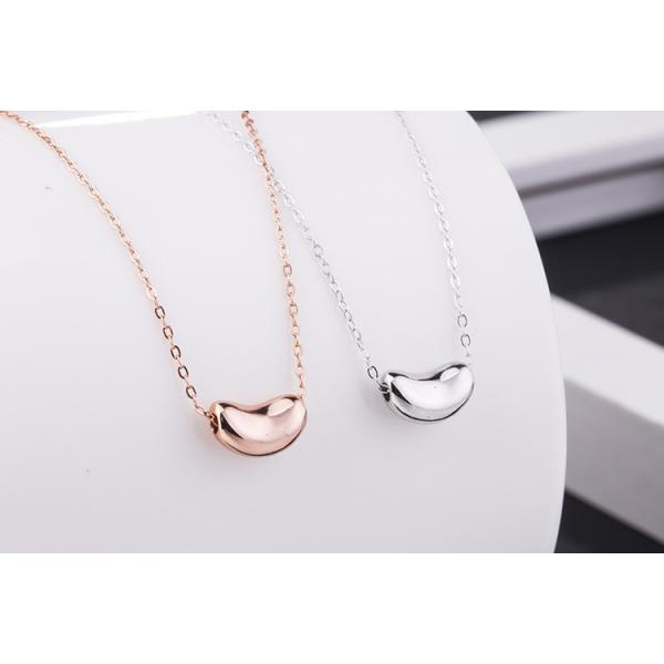 925 Sterling Silver Jewelry Women's Bead Pendant Chain Necklace