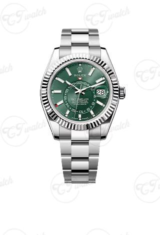 Sky Dweller 42mm : Chronographe Avancé Cadran Vert Mouvement Clone 9002