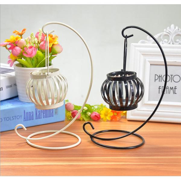 Vintage Pumpkin 300g Metal Candle Holders For Decoration