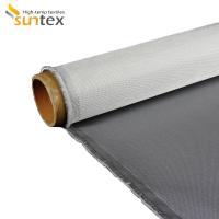 560 tissu enduit de fibre de verre en caoutchouc de silicone de G/sqm 0.43mm pour la couverture du feu