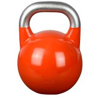 O pó alaranjado revestiu corrosão de Kettlebell do ferro fundido 16kg a anti