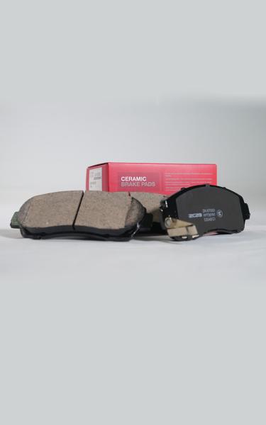 2 Lbs Ceramic Honda Front Brakes with Rubber Shims
