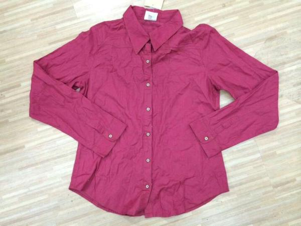 Ladies long sleeve colorful shirts stock