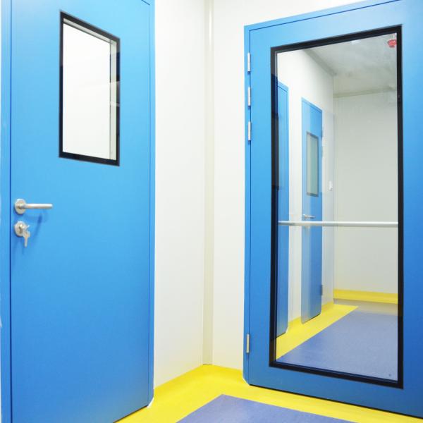Cleanroom Fireproof Cleanroom Door Sandwich Panel Door With Interlocking System