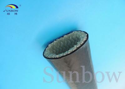 Eco - friendly Heat Resistant Wire Sleeve Fireproof Sleeve 12mm Inside Diameter Black Color