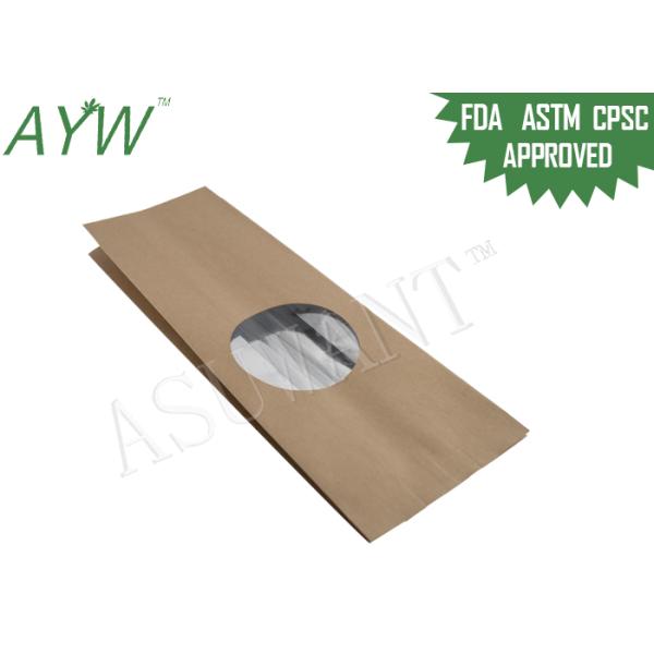 Бумажные мешки Крафт многократных использований внутри фольги/ясного окна для высушенного кофейного зерна