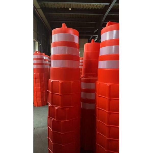 JST Barriers 1100mm South American 15kgs Traffic Drum Barrels RED Crash Safety Traffic Barrel Road Orange Barrier Heavy Duty 