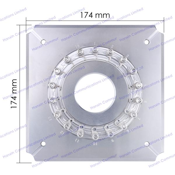 1.25mm Ferrule Style Fiber Optic Polish Jigs 18 Holes For Polishing Machine