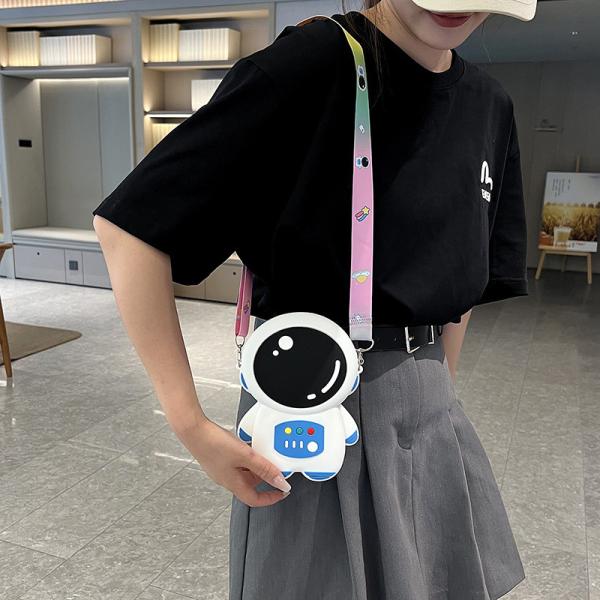 Астронавт Силиконовый карандаш Pouch Bpa Бесплатно для канцелярских принадлежностей Хранение школьных принадлежностей Карандаш Чехлы Мультфильмы Макияжный пакет для детей