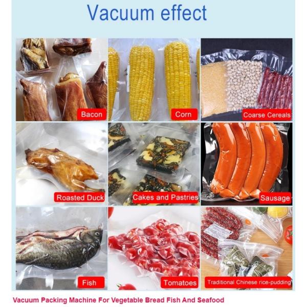 Double Chamber Meat Rice Snack Fish Food Sealer Bag Gas Flush Vacuum Packing Machine