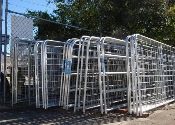 A porta resistente da exploração agrícola do metal de 10 Ft do tempo, fio encheu as portas de aço da exploração agrícola do tubo