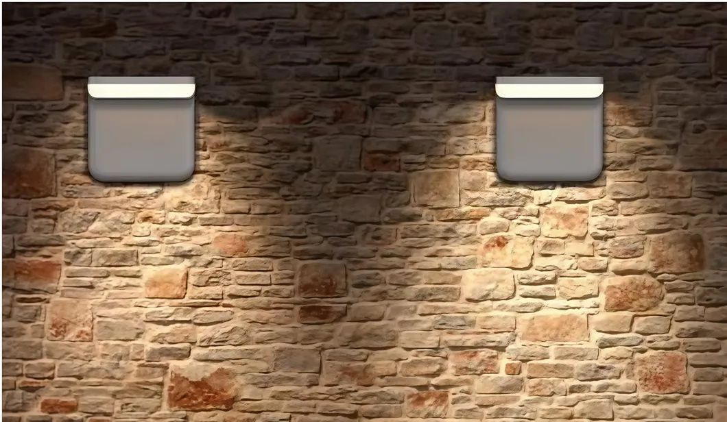 LED Solar Wall Light Modern Novel Smart Simple Lithium Battery Monocrystalline Black Solar IP66 Waterproof Die-Cast