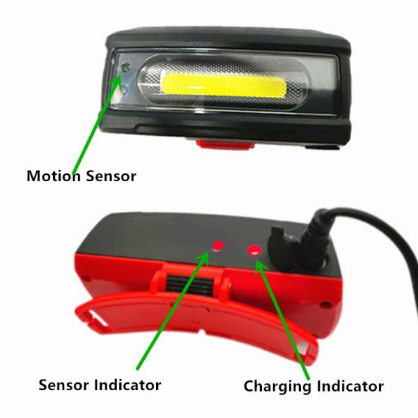 Headlamp датчика движения СИД УДАРА 2W перезаряжаемые луч потока 200 люменов широкий