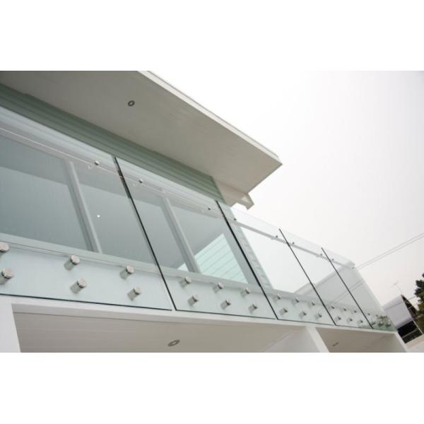 Round Stainless Steel Glass Holder Bracket For Frameless Balustrade System