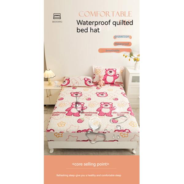 Couverture de matelas imperméable à l'eau pliée pour la maison Hôtel entièrement entouré protection du lit