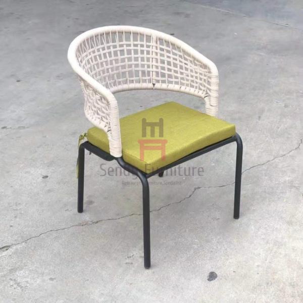 Стул 61*55*H80cm валика алюминиевого ротанга PE 0.38cbm водоустойчивый