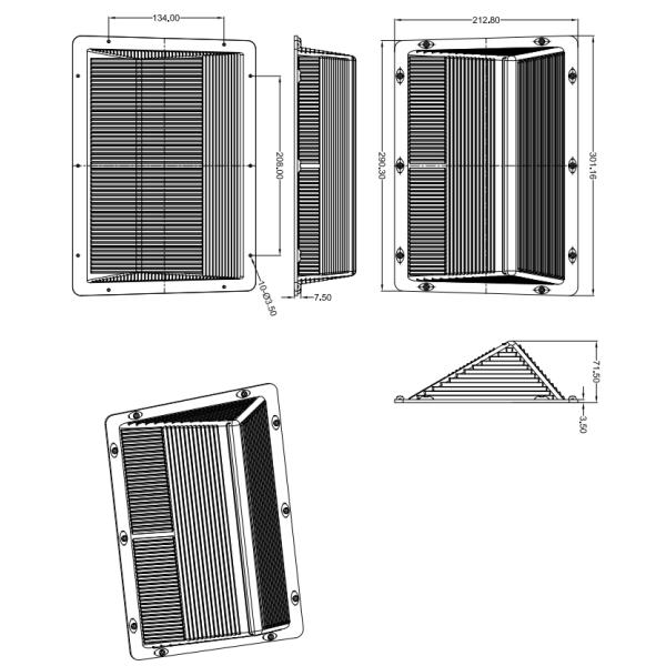 La lampe extérieure a mené l'approbation légère de la lentille IP65 40W 60W 90W DLC de paquet de mur de LED