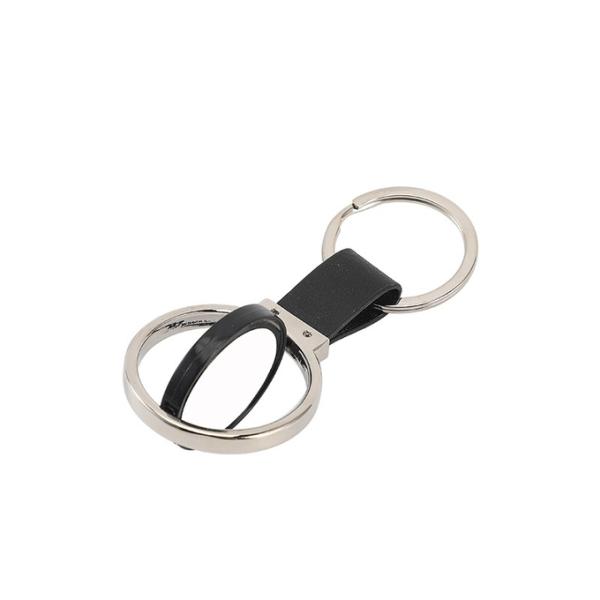 Key Holder Souvenir Gifts Sublimation Double Sided Circle Rotary Keychain