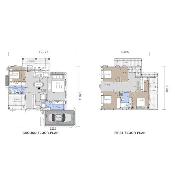 Fast Build 2-Story Modular Home | Australian Light Steel Frame Villa