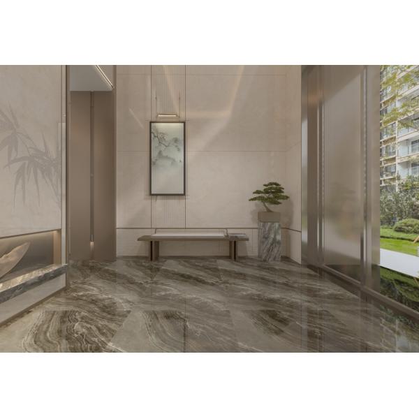 1000x1000mm Non-Slip	Acid-Resistant Gray Indoor Floor Polished Glazed Porcelain Tile	For Decoration and Shopping Mall