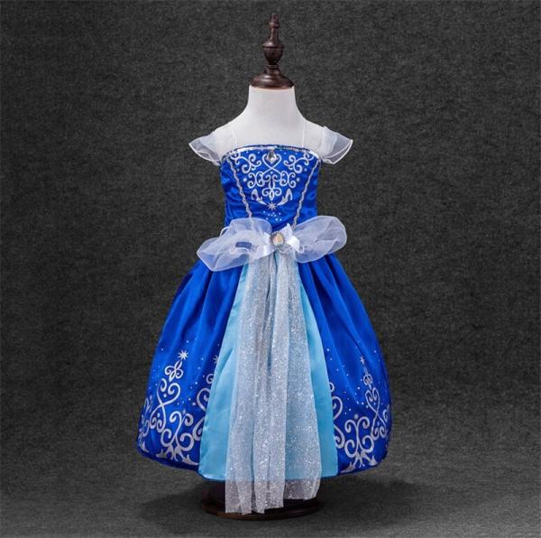 New fashion Children Kids Cosplay Costume dresses Newest Cinderella Elsa Dresses Baby Girls fancy Princess Party Clothes