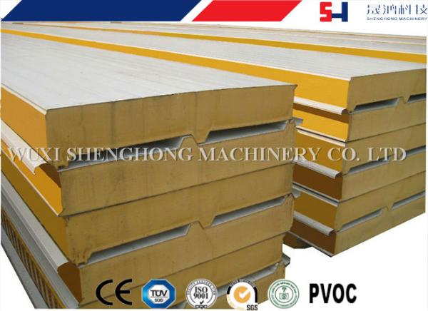 4.5m/min EPS Sandwich Panel Machine , Polystyrene Sandwich Panel Production Machinery